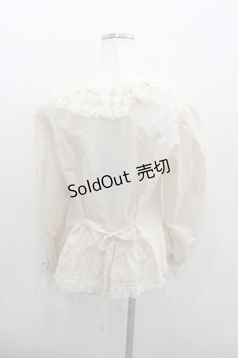 画像3: PINK HOUSE / レース使いオーバーブラウス  生成り I-26-01-22-009-LO-BL-SA-ZI (3)