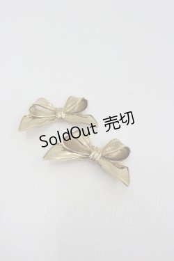 画像1: PINK HOUSE / リボン型クリップ  ゴールド I-26-01-22-106-LO-AC-SA-ZI