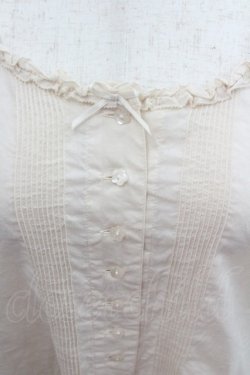 画像2: PINK HOUSE / ローンノーカラーブラウス  生成り I-26-01-22-010-LO-BL-SA-ZI