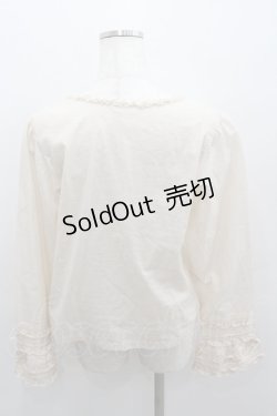 画像3: PINK HOUSE / ローンノーカラーブラウス  生成り I-26-01-22-010-LO-BL-SA-ZI