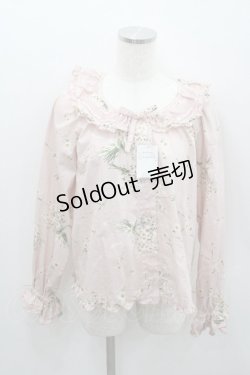 画像1: PINK HOUSE / マーガレットブーケプリントブラウス  ピンク I-26-01-22-011-LO-BL-SA-ZI