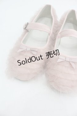 画像2: PINK HOUSE / ソフトチュールフリル使いバレエシューズ 3(M) ピンク I-26-01-22-125-LO-SH-SA-ZI