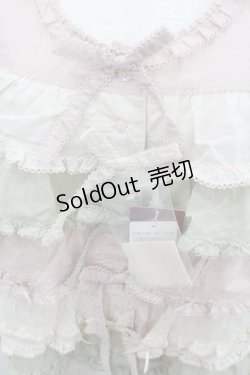 画像2: PINK HOUSE / 配色フリルブラウス  ピンクＸハッカ I-26-01-22-013-LO-BL-SA-ZI