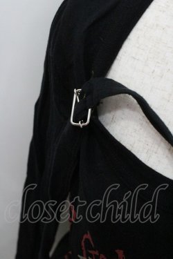 画像2: ALGONQUINS / ベルト付きプリント長袖Tシャツ  ブラック I-26-01-22-020-AL-TS-SA-ZI