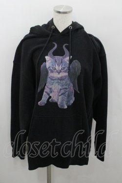 画像1: MILKBOY / EVIL CAT HOODIE  黒 I-26-01-22-021-MB-TO-SA-ZI