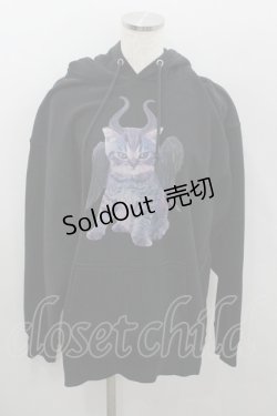 画像1: MILKBOY / EVIL CAT HOODIE  黒 I-26-01-22-021-MB-TO-SA-ZI