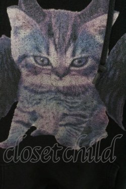画像2: MILKBOY / EVIL CAT HOODIE  黒 I-26-01-22-021-MB-TO-SA-ZI