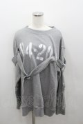 MILKBOY / 04-20スウェット  グレーＸ白 I-26-01-22-022-MB-TO-SA-ZI