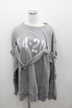 画像1: MILKBOY / 04-20スウェット  グレーＸ白 I-26-01-22-022-MB-TO-SA-ZI