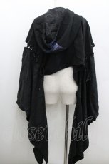 画像3: Qutie Frash /  着物袖ショートパーカー  黒Ｘ青 I-26-01-22-023-QU-TO-SA-ZI (3)