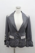 axes femme / 袖レースアップジャケット M グレー I-26-01-22-027-AX-JA-SA-ZI