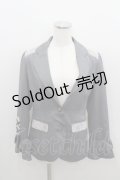 axes femme / 袖レースアップジャケット M グレー I-26-01-22-027-AX-JA-SA-ZI