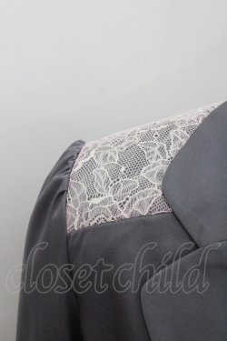 画像2: axes femme / 袖レースアップジャケット M グレー I-26-01-22-027-AX-JA-SA-ZI