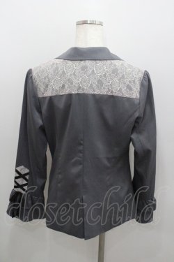 画像4: axes femme / 袖レースアップジャケット M グレー I-26-01-22-027-AX-JA-SA-ZI