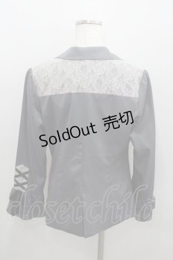 画像4: axes femme / 袖レースアップジャケット M グレー I-26-01-22-027-AX-JA-SA-ZI