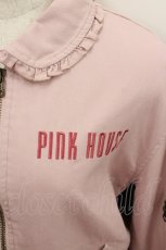 画像2: PINK HOUSE / バラ園うさぎ刺繍ブルゾン  ピンク I-26-01-22-028-LO-JA-SA-ZI (2)