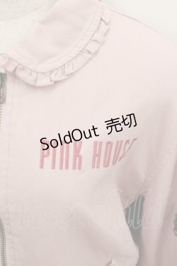 画像2: PINK HOUSE / バラ園うさぎ刺繍ブルゾン  ピンク I-26-01-22-028-LO-JA-SA-ZI