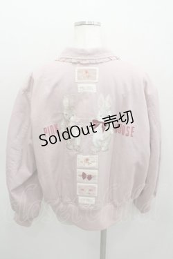 画像3: PINK HOUSE / バラ園うさぎ刺繍ブルゾン  ピンク I-26-01-22-028-LO-JA-SA-ZI