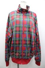 画像1: HEIHEI / トラックジャケット  赤チェック I-26-01-24-033-PU-JA-SA-ZI (1)