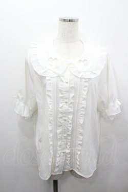 画像1: DearMyLove / 選べるくり抜きモチーフブラウス 3L 白 I-26-01-24-004-EL-BL-SA-ZI