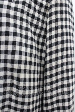 画像3: INGEBORG / ギンガムチェックリボンジャケット  黒Ｘ白 I-26-01-24-036-LO-JA-SA-ZI