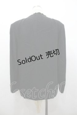 画像2: KANEKO ISAO / レース襟ジャケット  ブラック I-26-01-24-040-EL-JA-SA-ZI