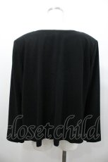 画像2: KANEKO ISAO / ノーカラーシンプルジャケット  ブラック I-26-01-24-041-EL-JA-SA-ZI (2)