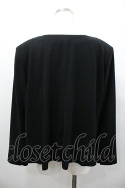 画像2: KANEKO ISAO / ノーカラーシンプルジャケット  ブラック I-26-01-24-041-EL-JA-SA-ZI