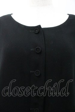 画像3: KANEKO ISAO / ノーカラーシンプルジャケット  ブラック I-26-01-24-041-EL-JA-SA-ZI