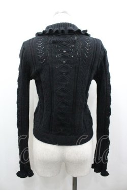 画像2: HEIHEI / フリルニット  黒 I-26-01-24-006-PU-TO-SA-ZI