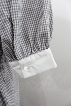 画像3: axes femme POETIQUE / リボンカラーマーメイドワンピース  グレーＸ白 I-26-01-24-056-AX-OP-SA-ZI