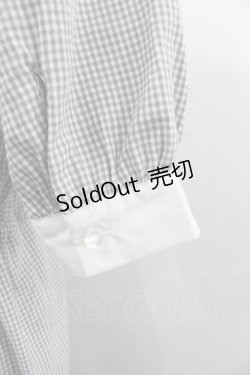 画像3: axes femme POETIQUE / リボンカラーマーメイドワンピース  グレーＸ白 I-26-01-24-056-AX-OP-SA-ZI