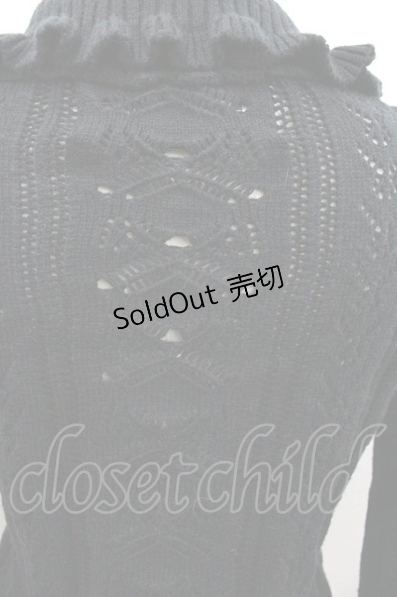 画像3: HEIHEI / フリルニット  黒 I-26-01-24-006-PU-TO-SA-ZI (3)