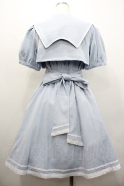 画像2: Amavel / CYBER CATS セーラーワンピース  サックスＸ白 I-26-01-24-060-CA-OP-SA-ZI