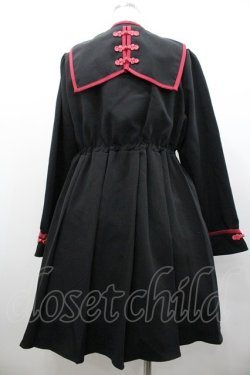 画像2: Dear My Love / チャイナ学園ワンピース 3L 黒Ｘ赤 I-26-01-24-061-EL-OP-SA-ZI