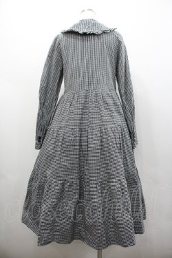 画像2: Nile Perch / ギンガムチェックワンピース  黒Ｘ白 I-26-01-24-063-LO-OP-SA-ZI