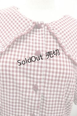 画像3: m petit by misako / ギンガムチェックワンピース LL 赤ｘ白 I-26-01-24-066-LO-OP-HR-ZI