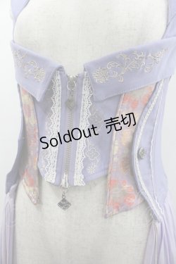 画像3: Ozz oneste / ダブルZIPチャイナロングベスト  ラベンダー I-26-01-24-070-OO-TO-SA-ZI