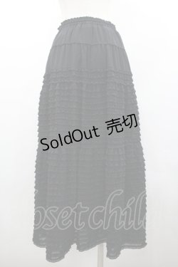 画像2: KANEKO ISAO / ピコフリルスカート  ブラック I-26-01-24-080-EL-SK-SA-ZI