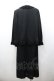 画像2: KANEKO ISAO / ピコフリル襟袖ジャケット&スカートセットアップ  ブラック I-26-01-24-081-EL-SK-SA-ZI (2)