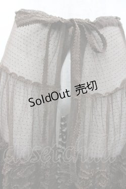 画像3: KANEKO ISAO / チュールフリルオーバースカート  ブラウン I-26-01-24-082-EL-SK-SA-ZI