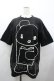 画像1: merry jenny /ACK BEAR BIG TEE  黒Ｘ白 I-26-01-24-009-LO-TO-SA-ZI (1)