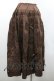 画像2: WONDERFUL WORLD / ピコフリル&ピンタックモチーフパッチワークスカート  ブラウン I-26-01-24-084-LO-SK-SA-ZI (2)