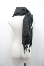 画像2: Jane Marple / 刺繍大判マフラー  黒 I-26-01-24-090-JM-ZA-SA-ZT643 (2)