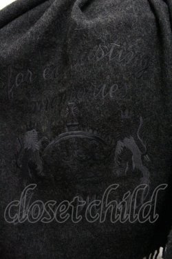 画像3: Jane Marple / 刺繍大判マフラー  黒 I-26-01-24-090-JM-ZA-SA-ZI