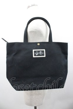 画像2: PINK HOUSE / リボンアップリケ トート  黒 I-26-01-24-096-LO-BG-HR-ZI