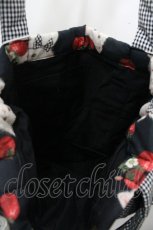 画像3: alcali × misako aoki / サイベリアンストロベリートートバッグ  黒 I-26-01-24-098-EL-BG-HR-ZTK046 (3)