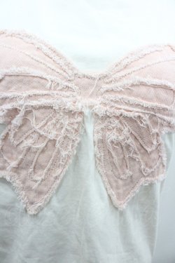 画像3: jouetie / リボンモチーフTシャツ  アイボリーＸピンク I-26-01-24-010-EL-TO-SA-ZI