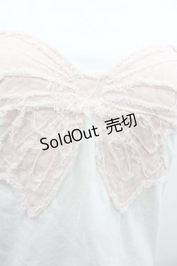 画像3: jouetie / リボンモチーフTシャツ  アイボリーＸピンク I-26-01-24-010-EL-TO-SA-ZI