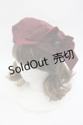ALICE and the PIRATES / 後ろ編み上げ刺繍リボンベレー  ボルドー I-26-01-24-100-PA-AC-SA-ZI